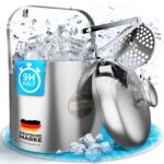 SilverRack Edelstahl Eiswürfelbehälter 1,3l mit Deckel & Zange – Premium Eiskühler