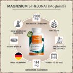 ProFuel Magnesium L-Threonat Kapseln 120x – 2000 mg Magtein® für optimale Versorgung – Bild 2