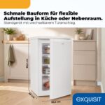 Exquisit GS512-040E Gefrierschrank 91 l – Kompakter Tiefkühlschrank mit 4-Sterne-Fach – Bild 2
