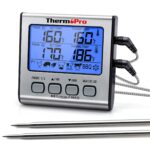 TempPro Digitales Fleischthermometer mit Doppelsonde – Präzise Garperfektionen bis 300°C