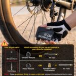 DOMOR Elektrische Fahrradpumpe 120 PSI – Intelligente Mini-Pumpe mit Auto Stop für alle Ventile – Bild 5