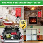 wucgea Feuerlöschdecke 160x180 cm – 2er Pack Brandschutzdecke nach DIN EN 1869:2019 – Bild 3