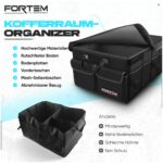 FORTEM Kofferraum Organizer 65L – Klappbare Kofferraumbox mit Fächern & Rutschfestem Boden – Bild 7