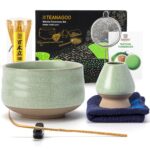 TEANAGOO Matcha Set 7-teilig – Authentische Tee-Zeremonie mit Bambusbesen & Keramikschale