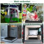 Zhwidnerso Faltbare Duschwanne 104x104 cm – Tragbare Duschmatte mit Abflussrohr für Camping & Outdoor – Bild 6