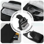 BROADREAM Anti-Diebstahl Schultertasche mit RFID-Blockierung – Sicher & Komfortabel für Reisen – Bild 6