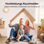 CHZHVAN Rauchmelder 6er Set – 10 Jahre Batterie, EN14604 zertifiziert, 85dB Alarm – Bild 4