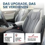 WALSER Nubo Premium Sitzauflage Anthrazit – Alcantara-Look Autositzschoner für PKW – Bild 6