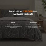 BEDSURE Bettwäsche 135x200 cm Baumwolle 4teilig – Allergiker-gerecht mit Reissverschluss – Bild 2