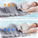 EMME Kühldecke 152x203 cm mit Arc-Chill Fasern – Doppelseitige Sommerdecke für erholsamen Schlaf – Bild 4