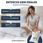 Schlummerglanz Memory Foam Nackenkissen 40x80 cm – Höhenverstellbar & Orthopädisch – Bild 3