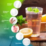 AOLUXLM 50er Becher Set 400 ml – Wiederverwendbare Trinkbecher für Partys & Events – Bild 4