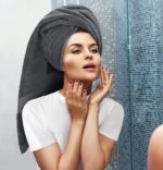 Utopia Towels 8er Set – Premium Baumwolle Handtücher mit Aufhänger Grau – Bild 2