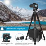 Victiv Kamera Stativ 52–185 cm mit abnehmbarem 3-Wege-Kopf – Aluminium Fotostativ für DSLR & Smartphone – Bild 5