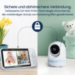 Babysense Babyphone 720p HD mit 2 Kameras – WLAN-frei & sicher für Babys – Bild 2