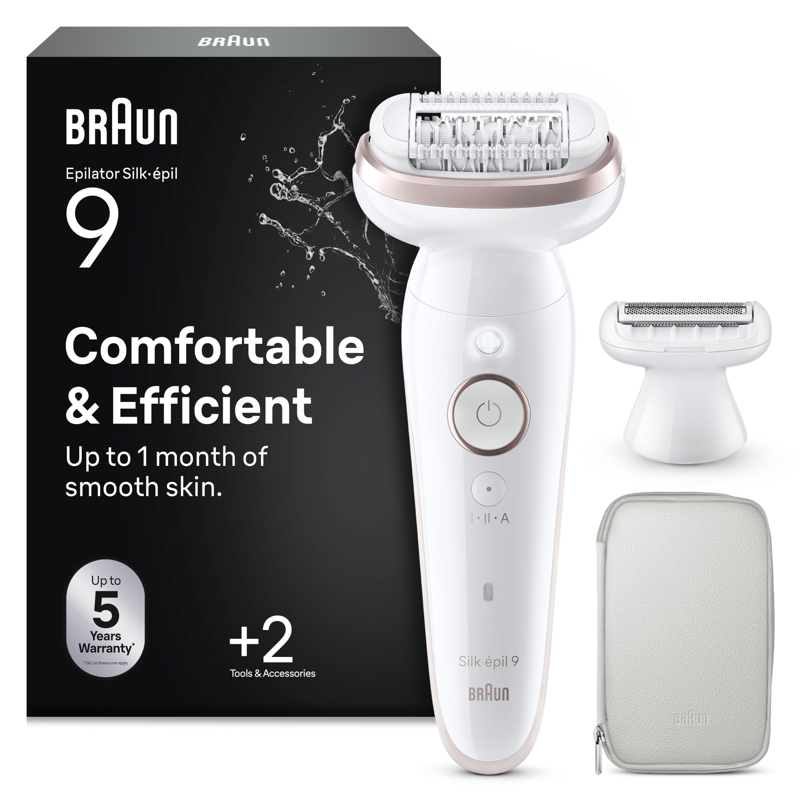 819ltgbf7ZL._SY2560_.jpg Braun Silk-épil 9 Epilierer mit Schwenkbarem Kopf – Bis zu 1 Monat Glatte Haut – Bild 1