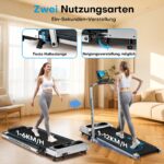 FOUSAE 5-in-1 Laufband mit 9% Steigung & 12 HIIT-Programme – Klappbar für Zuhause – Bild 6