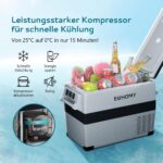 EUHOMY 40L Kompressor Kühlbox 12V/240V – Tragbarer Kühlschrank mit App-Steuerung für Auto & Camping – Bild 4