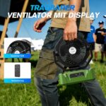 Kejector Akku Ventilator 24000mAh mit LED-Licht & Fernbedienung – Camping & Outdoor – Bild 6