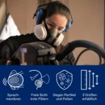 Dräger X-plore 3300 Halbmaske mit P3 Partikelfilter – Atemschutz für Handwerker – Bild 4