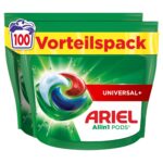 Ariel All-in-1 PODS 100 Waschladungen – Universal+ Waschmittel Kapseln für Kaltwäsche