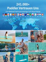 Niphean Stand Up Paddling Board 335cm – Aufblasbares SUP für Familien mit 250kg Tragkraft – Bild 3