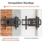 MOUNTUP 962mm Langarm TV-Wandhalterung 42-75 Zoll – Schwenkbar & Neigbar bis 45kg – Bild 9