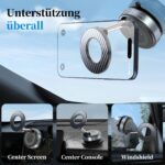 PlusAcc Vakuum Handyhalterung Auto mit MagSafe – 360° drehbar für iPhone & alle Smartphones – Bild 3