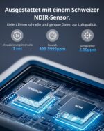 SwitchBot CO2-Melder Meter Pro – 6-in-1 Luftqualitätsmessgerät mit Bluetooth & App-Steuerung – Bild 4