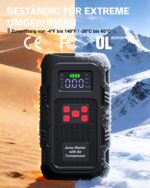 Povasee A1 Starthilfe Powerbank 6000A mit 150 PSI Kompressor – 4-in-1 Jump Starter für PKW – Bild 9