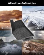 3W Fussmattensatz Tesla Model Y Juniper 2025–2026 – TPE Allwetter Schutz mit Kofferraumwanne – Bild 10