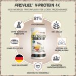 ProFuel Vegan Protein Vanille 2x750g – 81% Eiweiss 4K Blend für optimale Muskelentwicklung – Bild 2