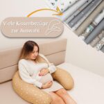 Totsy Baby Stillkissen XXL 190 cm – Schwangerschaftskissen mit Musselin-Bezug Oeko-Tex – Bild 6