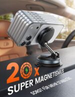 Lamicall 15W MagSafe Autohalterung mit kabelloser Ladefunktion – Magnetische Handyhalterung mit Vakuum-Saugnapf – Bild 5