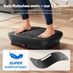 MERACH Vibrationsplatte – Kompakt, leise Trainingsplatte mit Fernbedienung & LED-Display – Bild 7