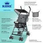 Kidiz Kinderbuggy City – Kompakter Sportwagen mit 360° Rädern & Sonnenverdeck ab 6 Monaten – Bild 3