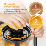 LEBENLANG Zitruspresse elektrisch mit 2 Kegeln – 700 ml Saftbehälter & BPA-frei – Bild 5
