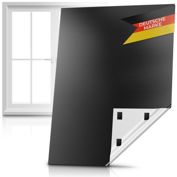 Xcelenze Verdunkelungsrollo 2m x 1,45m – 100% Lichtundurchlässig mit Mikrohafttechnologie