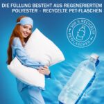 FAM HOME Kopfkissen 80x80 2er Set – Mikrofaser Allergiker-Kissen mit optimaler Nackenstütze – Bild 4