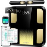 RunSTAR Körperfettwaage mit 8 Elektroden – 28 Körpermasse Analyse bis 180 kg