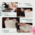 Amari Gipsabdruck Babybauch Set – Erinnerungen für die Schwangerschaft – Bild 3