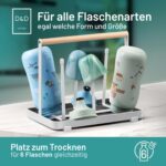 D&D Living Universal-Flaschenhalter – Kompaktes Abtropfgestell für alle Flaschentypen – Bild 3