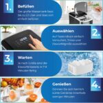 KLAMER Eiswürfelmaschine mit 2 Grössen – 15 kg Eis pro Tag & Timer für Zuhause – Bild 9