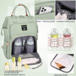 Pomelo Best Baby Wickelrucksack Macaron – Multifunktional mit Isolierfächern & Wickelunterlage – Bild 3