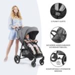 Kinderkraft GRANDE PLUS Kinderwagen – Zusammenklappbar mit einer Hand, Geburt bis 22 kg – Bild 8