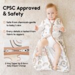 Yoofoss Baby-Sommerschlafsack 78cm 0.5 Tog 3er-Pack – Bio-Baumwolle für 6-12 Monate – Bild 4