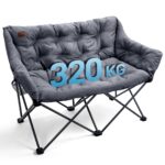 EVER ADVANCED Campingsofa 124cm für 2 Personen – 320kg belastbar mit 6cm Polsterung