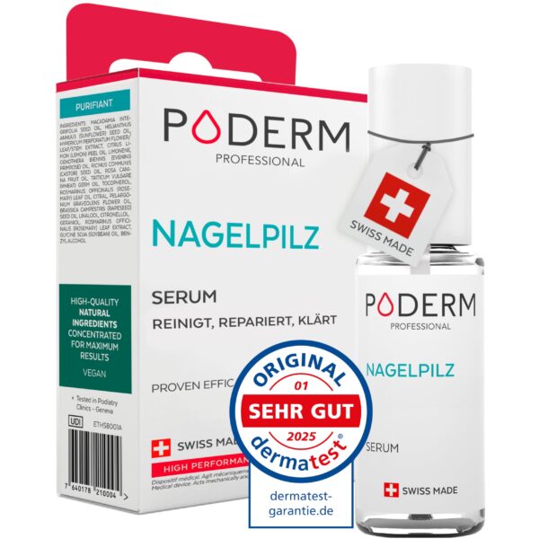 PODERM Nagelpilz-Serum – Professionelle Behandlung für Fuss- & Fingernägel | Swiss Made