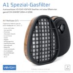 VEVOX® Atemschutzmaske A1P2 – Professioneller Schutz vor Gasen, Dämpfen & Feinstaub – Bild 7