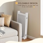 Yaheetech Absperrgitter Hund 90,5 x 201,5 cm – Faltbares Schutzgitter für Treppen & Küche – Bild 8
